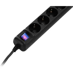 Мережевий подовжувач 2E U05ES15M1.5BK 3G*1.5мм, 1.5м, black - мініатюра 4
