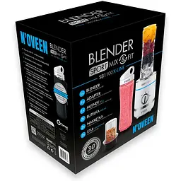 Блендер Noveen Sport Mix & Fit SB1100 Xline white (00000020251) - мініатюра 8