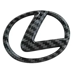 Емблема керма LEXUS карбон 64х46мм пластик (на скотчі)