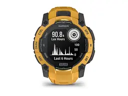 Смарт-годинник Garmin Instinct 3 50mm Solar Sunburst with Sunburst/Gray Band (010-02935-02/42) - мініатюра 2