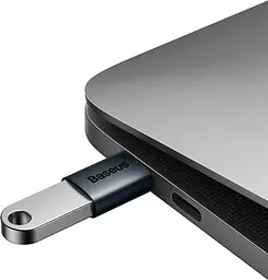 Перехідник Baseus Ingenuity Series Mini OTG Adaptor USB-C to USB-A Blue (ZJJQ000003) [78669] - мініатюра 4