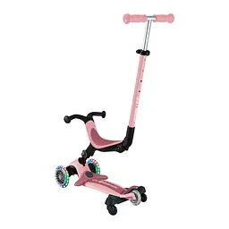 Самокат Globber Go Up Active Lights 360 колеса світяться до 20/50кг від 1 року пастельно-рожевий (749-310) - мініатюра 4