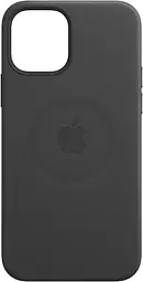 Чохол шкіряний протиударний Leather Case MagSafe MHKM3ZM/A (Original) для Apple iPhone 12 Pro Max (6.7") Black - мініатюра 4