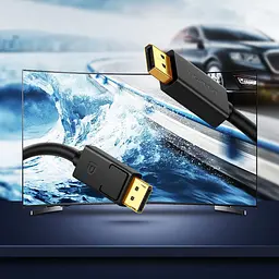Кабель Ugreen DisplayPort M - M V1.2 Cable 4K 60Hz 2K 144Hz 3m DP102 чорний - мініатюра 6