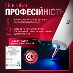 Електрокоагулятор плазмовий для видалення папілом/бородавок Brillix Point Mole Grey - мініатюра 3