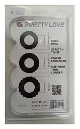 Ерекційні кільця TITAN cock ring set blue створені для продовження задоволення Baile 6603BI-210148; BI-210148 87321 - мініатюра 6