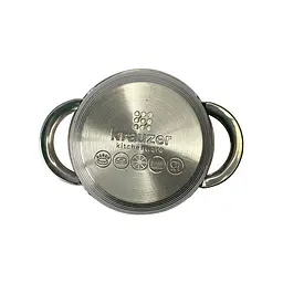 Каструля Krauzer Constant, зі скляною кришкою, 12 см, 0,6 л (78001) - мініатюра 2