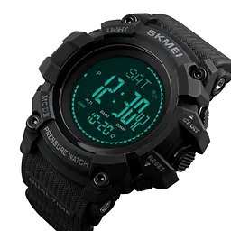 Наручний годинник чоловічий Skmei 1358 Black, 1358BK (12272) - мініатюра 6