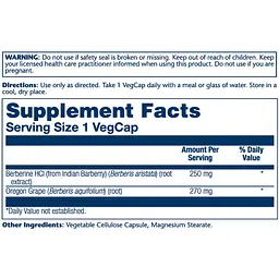 Берберин Solaray Berberine Root Extract 60 капсул - мініатюра 2