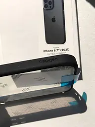 Оригінальний протиударний чохол для iPhone 13 Pro Max (6.7") Spigen Ultra Hybrid Matte Black (ACS03205) - мініатюра 5