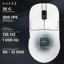 Миша Ajazz AJ159P MC White Charging Dock (AJ159P-MC-W) - мініатюра 11