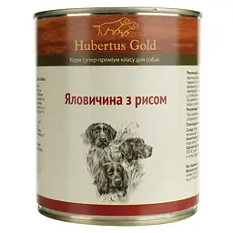 Вологий корм для собак Hubertus Gold Яловичина і рис 800 г - мініатюра 2