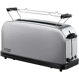 Тостер Russell Hobbs Oxford 1000 Вт метал довгі слоти сріблястий
