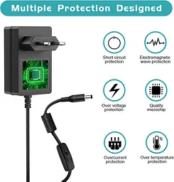 Адаптер живлення 12V 2A для WiFi роутерів Netgear, Linksys, Asus - мініатюра 3