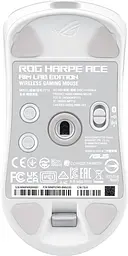 Миша комп'ютерна Asus ROG Harpe Ace Aim Lab Edition White (90MP02W0-BMUA10) - мініатюра 3