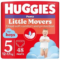 Підгузки Huggies Little Movers/Pants 5 (12-17 кг) для хлопчиків 48 шт (5029053547619)