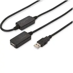 Активный удлинитель с чипом USB AM-AF Digitus 15m black