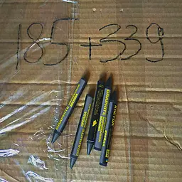 Маркер восковий для розмітки на складі, чорний, 12шт. CW610016 - мініатюра 5