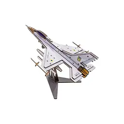 Дерев'яний 3D конструктор F16 PuzzleOk Арт-26913 79 деталей - мініатюра 6