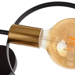 Люстра Brille лофт стельова в спальню Е27 60W BK (BL-789S/5) - мініатюра 5