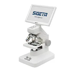 Цифровий мікроскоп SIGETA NEXOR 80x-800x 2 MP 7" LCD Wi-Fi з кейсом та набором для дослідів (65205)