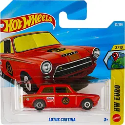 Базова машинка Hot Wheels HW Euro Lotus Cortina червона (5785) JJJ34-N521