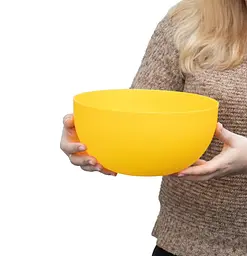 Миска кухонна глибока пластикова Ø 24 см H 11.5 см 3 л Жовтий 85982 - мініатюра 4