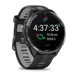 Смарт-годинник Garmin Forerunner 965 чорний корпус з сірим титановим безелем - мініатюра 2