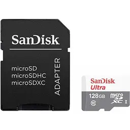 Карта пам'яті SanDisk microSDXC 128GB UHS-I Ultra A1 + SD Adapter (SDSQUNR-128G-GN3MA) [174292]