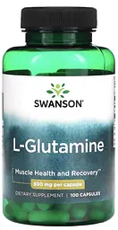 L- глютамін Swanson L-Glutamine 500 мг 100 капс