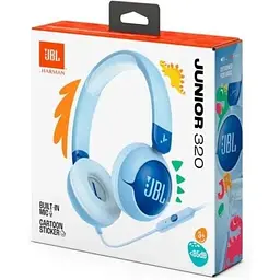 Навушники дитячі JBL Junior 320BT бездротові блакитні (JBLJR320BTBLU) - мініатюра 7