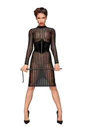 Сукня з мокрим ефектом Noir Handmade F182 Classic dress made of elastic tulle, M - мініатюра 5