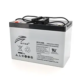 Акумуляторна батарея Ritar HR12340W AGM 12V 90Ah Gray Case