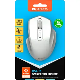 Бездротова миша Canyon MW-15 USB Pearl White (CNE-CMSW15PW) - мініатюра 6