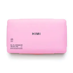 Набір гуашевих фарб Jelly Cup 18×30 мл рожевий пластиковий пенал HIMI (6974712453697) - мініатюра 9