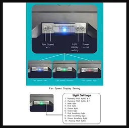 Охолоджувальна підставка для ноутбука 17.3 дюймів Ice Coorel A-3 2xUSB2.0 LCD speed controllers - мініатюра 10