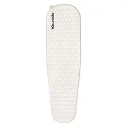 Матрац туристичний надувний одномісний Naturehike CNK2300DZ013, 185x55x3.5 см, світло-сірий, овальний