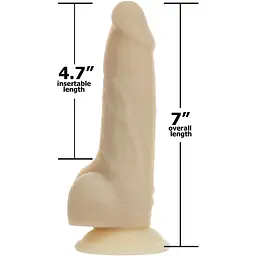 Фалоімітатор з вібрацією та ротацією Addiction Naked Chris 7 Rotating & Vibrating Dong - мініатюра 3