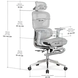 Крісло з масажним ефектом Mealux M6 Air Massage Grey (арт. HF-M6 M/G) - мініатюра 2