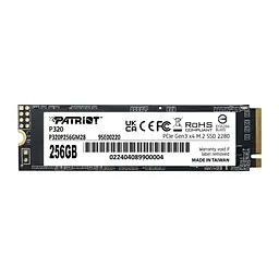 SSD накопичувач 256GB Patriot P320 M.2 2280 PCIe 3.0 x4 NVMe TLC (P320P256GM28)