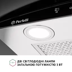 Витяжка декоративна зі склом Perfelli GRASSI 6PWX INOX - мініатюра 5