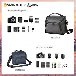 Сумка Vanguard Vesta Aspire 21 Gray (Vesta Aspire 21 GY), Сірий - мініатюра 6