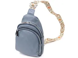 Універсальна жіноча сумка-слінг із натуральної шкіри Vintage 15х21,5х6,5 см sum0027606