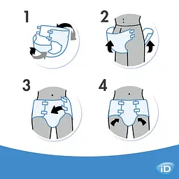 Підгузки для дорослих iD SLIP Plus Large 60 шт. (2 уп. х 30 шт.) - мініатюра 7