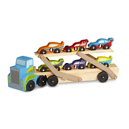 Дерев'яний мегатягач автомобілів Melissa&Doug (MD12759) - мініатюра 2