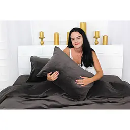 Постільна білизна MirSon Велюр Winter Frost 28-0003 Brown Velvet Полуторний (2200003993585) - мініатюра 4