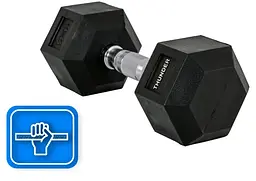 Гантель шестигранна Thunder 10 кг (HEXAGONAL-DUMBBELLS-10KG) - мініатюра 4