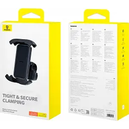 Тримач для смартфона Baseus Quick Go Series Black (C40561500113-00) [134775] - мініатюра 5