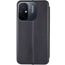 Шкіряний чохол-книжка Classy для Xiaomi Redmi 12C Чорний - мініатюра 2