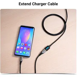 Дата кабель USB 3.0 AM/AF 0.5m black Vention (CBHBD) - мініатюра 3